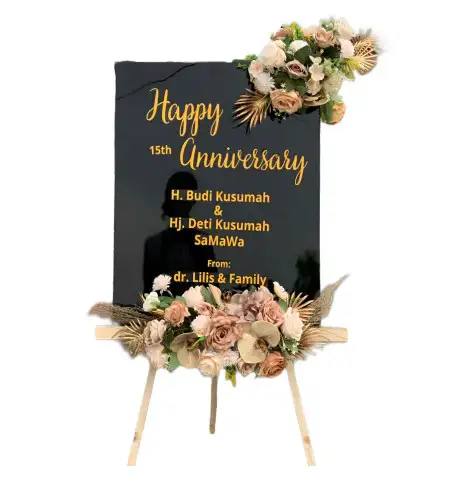 Papan Bunga Akrilik anjatan